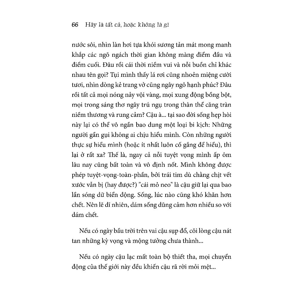 Sách Hãy Là Tất Cả, Hoặc Không Là Gì