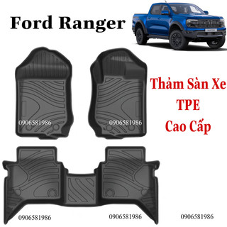 Ford ranger thảm trải sàn tpe, thảm xe oto cao cấp