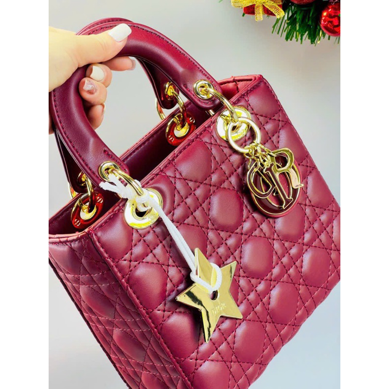 Túi QCDi_or 2 quai xách tay đeo chéo size 20 fullbox