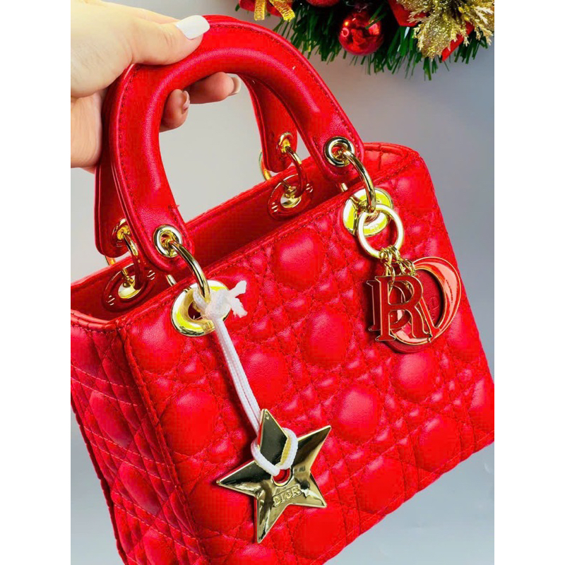 Túi QCDi_or 2 quai xách tay đeo chéo size 20 fullbox