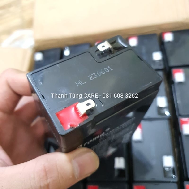 Ắc quy 6V4Ah Aroma cho Quạt tích điện | Xe điện trẻ em 6V-12V chính hãng Aroma
