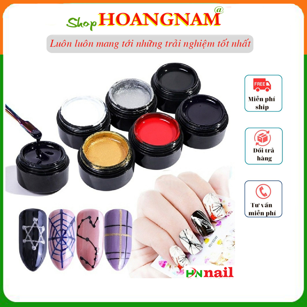 Gel nhện bán lẻ chọn màu trang trí chăm sóc móng làm đẹp nail mi theo phong cách Hàn Quốc shop Hoangnam