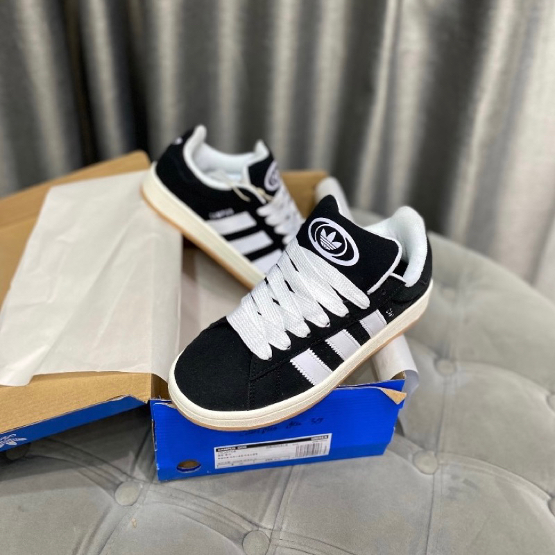 Giày Sneaker Adi.das Campus 00s Black Cloud White Da Lộn