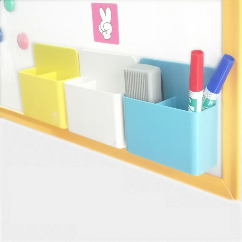 Khay đựng phấn rẻ lau và bút có nam châm dính bảng từ size to, hộp đựng bút văn phòng đa năng cute dễ thương bằng nhựa