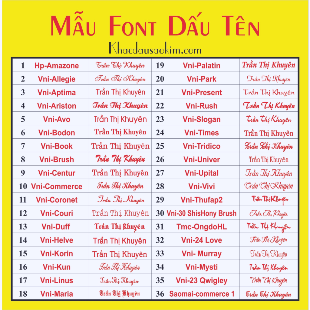 Khắc dấu tên cao cấp theo yêu cầu hàng colop chính hãng