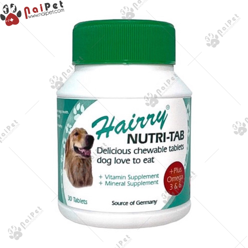 Viên Bổ Sung Vitamin Khoáng Chất Cùng Với Omega 3 &amp; 6 Cho Chó Hairry Nutri Tab