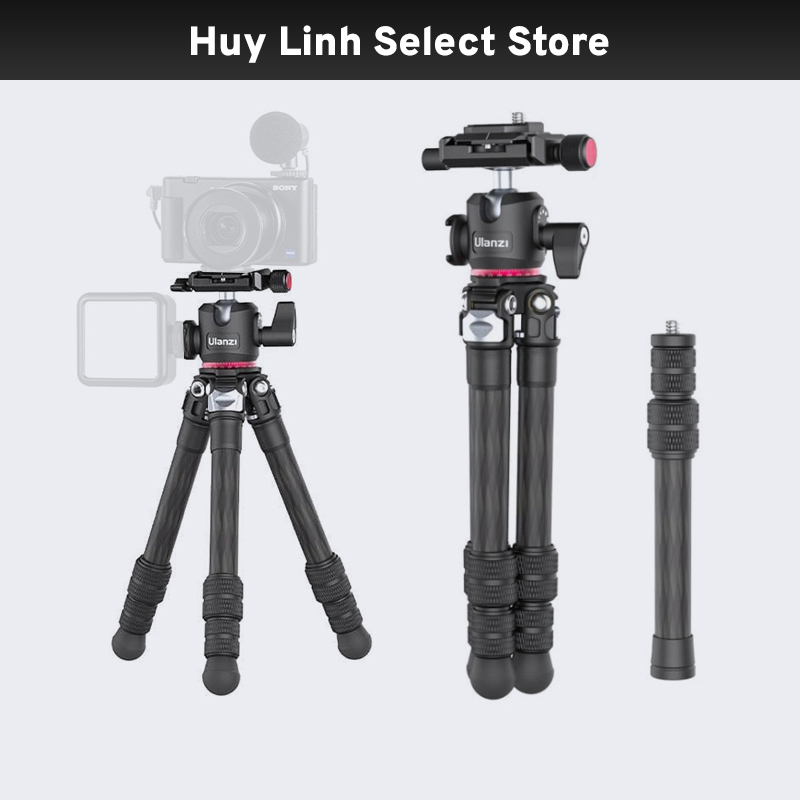 Chân tripod Ulanzi MT-20 kèm đầu Ballhead cao cấp khả năng tải lên đến 3Kg