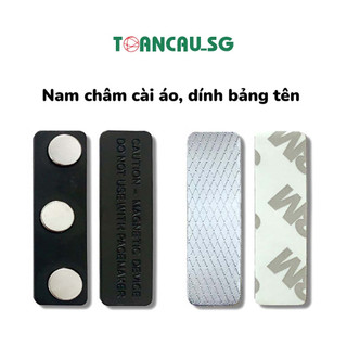 Nam châm bảng tên 3 nút siêu hít 45x13mm