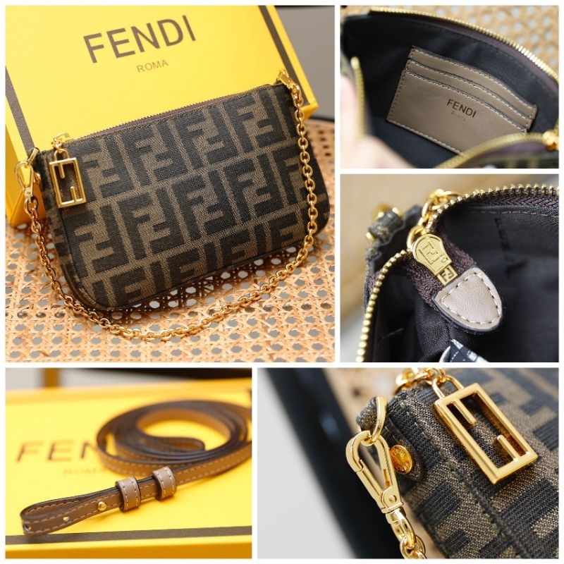 Túi xách nữ kẹp nách F.D sz20cm xinh xỉu kèm 2 quai thay đổi fullbox nam châm