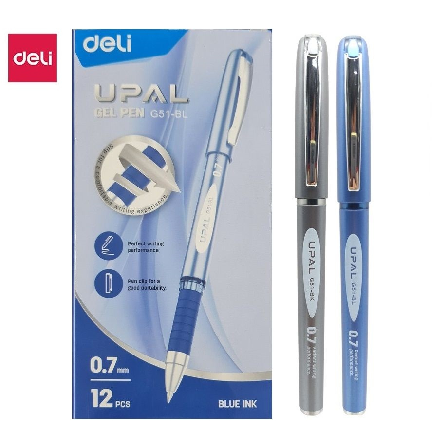 Bút gel nước Deli Upal G11 / G51 - Bút ký siêu êm mượt sang trọng nét 0.7mm có ruột thay thế