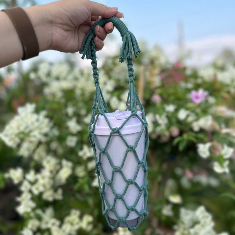 TÚI ĐỰNG BÌNH NƯỚC - CUP HOLDER MACRAME
