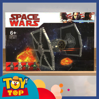 Đồ chơi ghép Star Wars Lắp ráp phi thuyền The Imperial TIE Fighter xếp hình tàu chiến đấu ngoài không gian No 8811