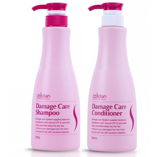 Dầu Gội Xả Obsidian Damage Care Tái Tạo Và Phục Hồi Tóc 580ml