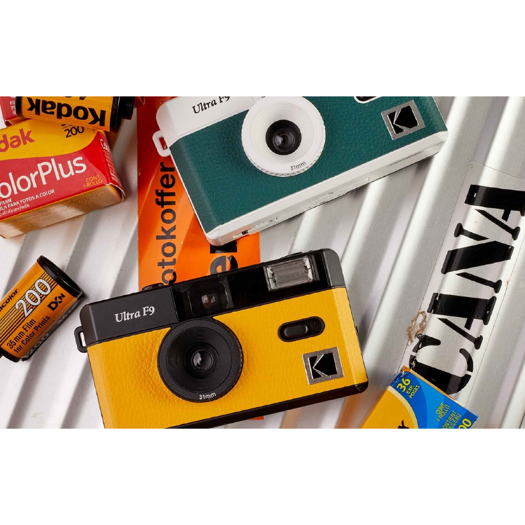 Máy Ảnh Phim Kodak Ultra F9, 135/35mm, Màu Vàng Đen, Chính Hãng, Mới Nguyên Hộp, Nguyên Seal - LIIQ Flash