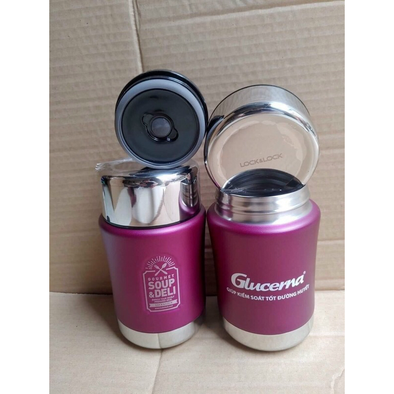 Bình ủ cháo lock& lock 500ml quà tặng của glucerna
