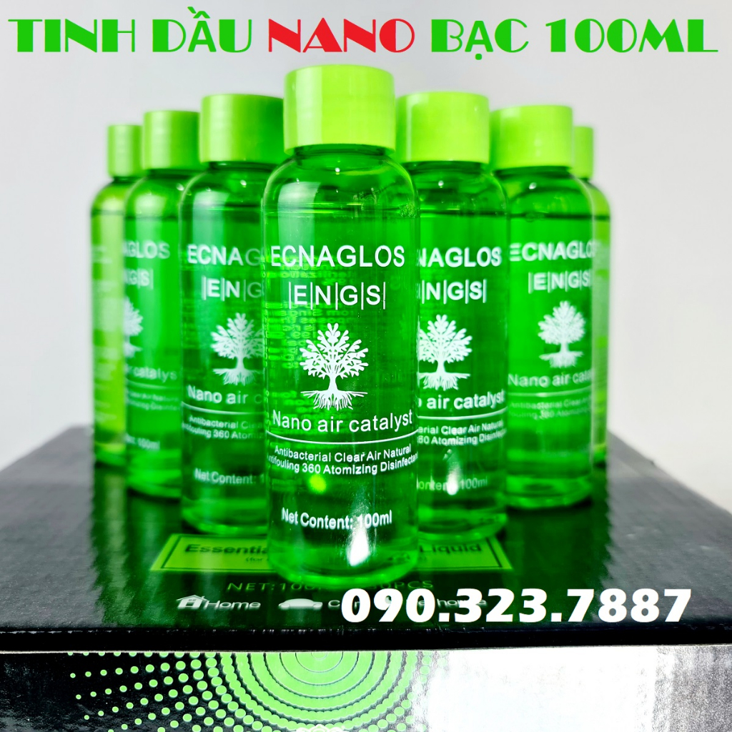 Dung Dịch Khử Mùi Nano Bạc Ecnaglos |E|N|G|S|  Dùng cho máy khử khuẩn, khử mùi xe ô tô, nhà cửa, văn phòng,..