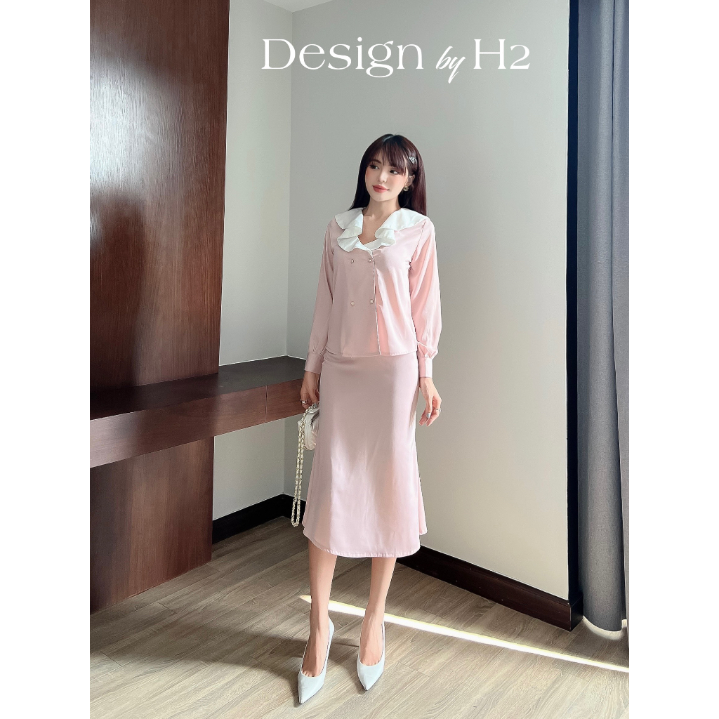 SÉT ÁO PHỐI + CHÂN VÁY  - KP04447