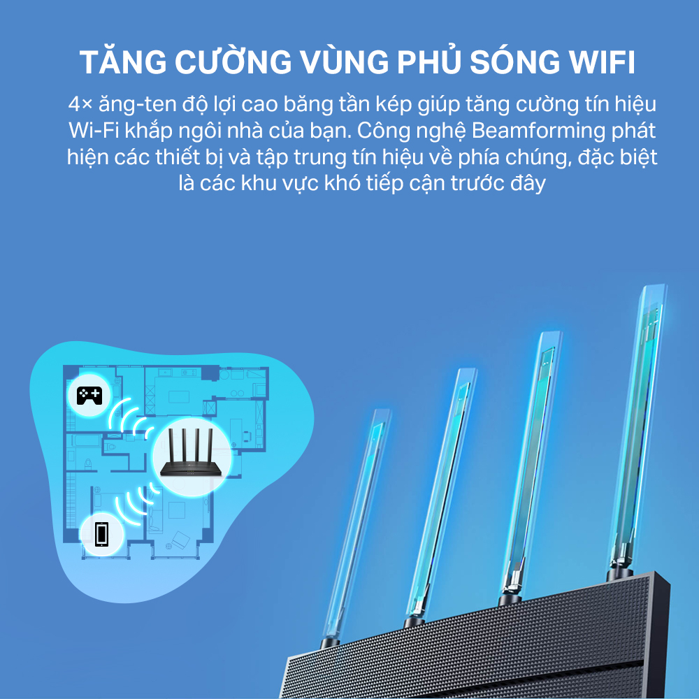 [Hỏa Tốc] Bộ Phát Router WiFi 6 TP-Link Archer AX12 Băng Tần Kép AX1500