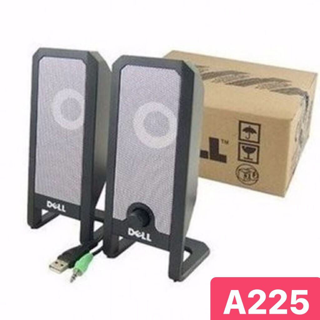 Loa Máy Vi Tính Để Bàn 2.0 DELL A225 Nguồn USB - Loa Nghe Nhạc PC Laptop Có Dây Gaming Mini.