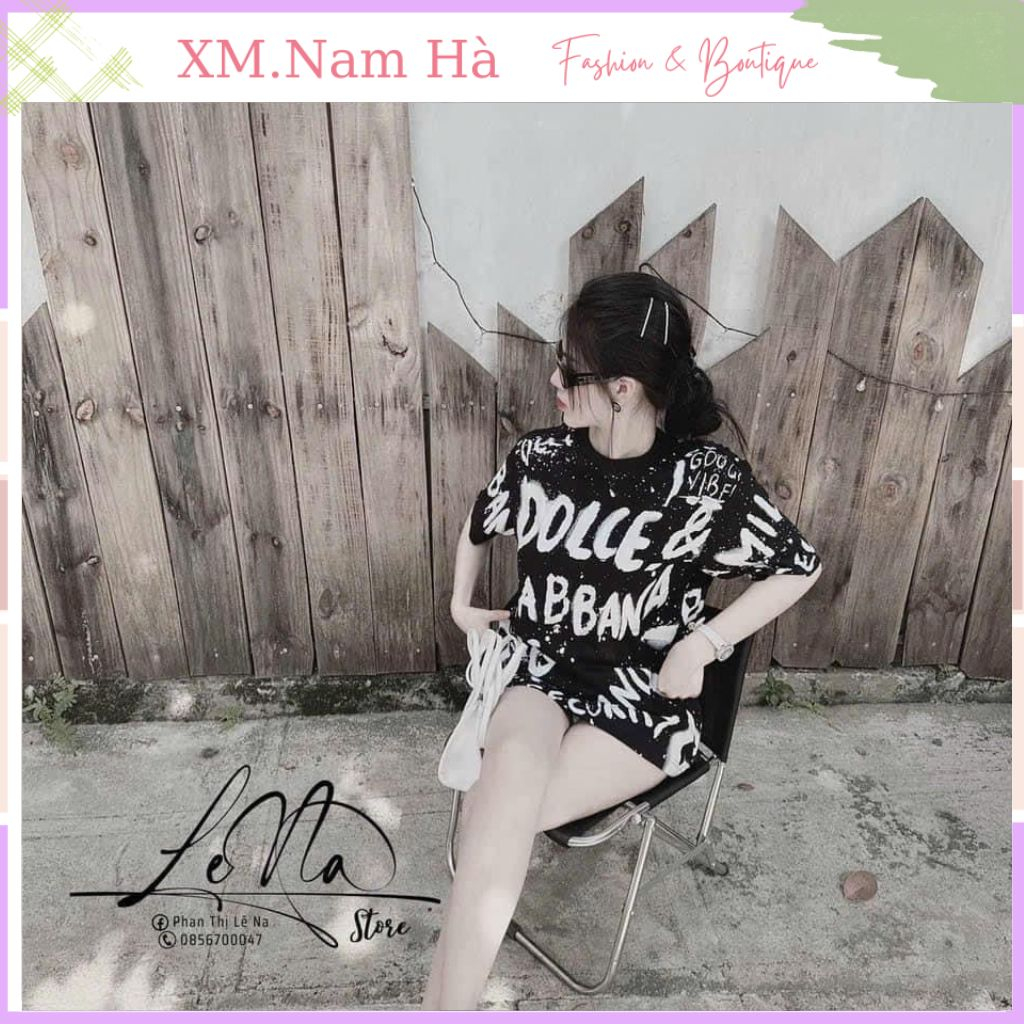 Áo phông nữ nam loang DOCE full hoạ tiết,áo thun loang unisex chất dày đẹp mềm mát kèm ảnh thật