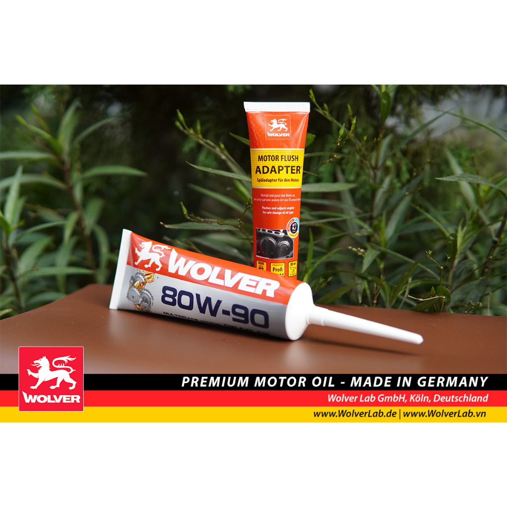 Súc nhớt - Súc động cơ Wolver Adapter 80mL dành cho xe máy - Wolver 80mL - Súc máy Wolver