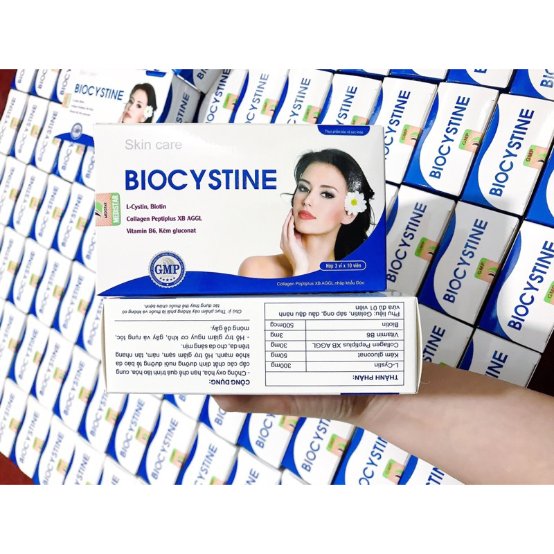 Viên uống Biocystin 30 viên đẹp da, khoẻ tóc