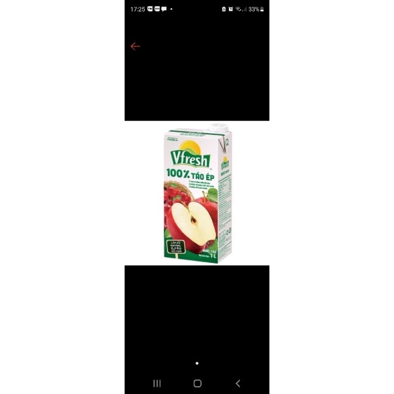 NƯỚC ÉP TÁO 1 LÍT Vfresh