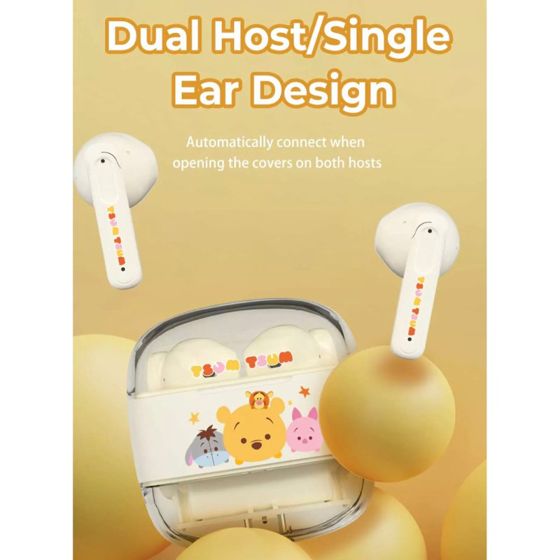 Tai Nghe Bluetooth Tsum Lotso Hồng A11 x Disney Chính Hãng