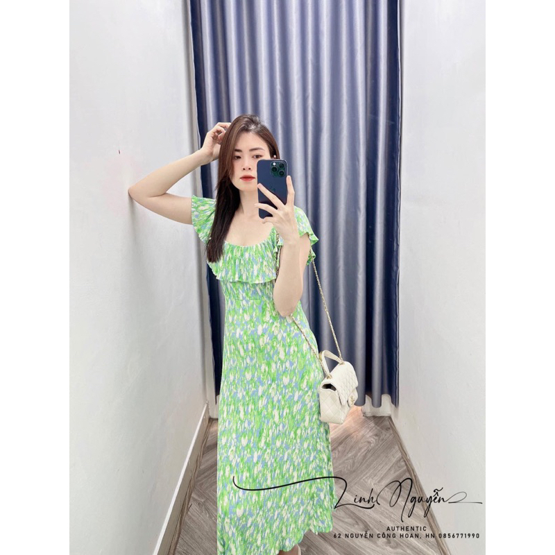 Váy hoa dáng dài hãng Mango auth