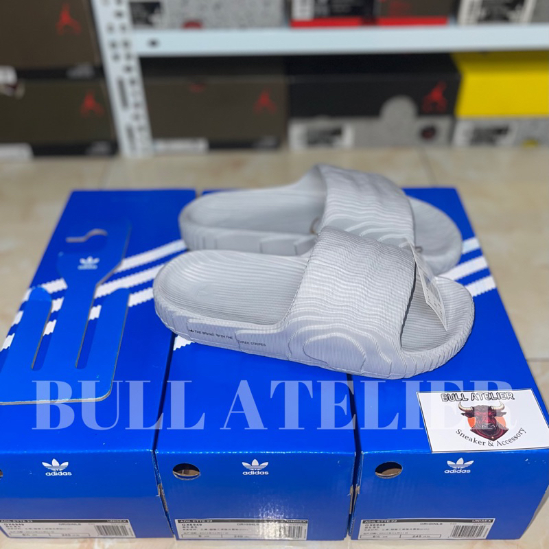 Dép Adidas Adilette 22 Slide 'Clear Grey' | High quality