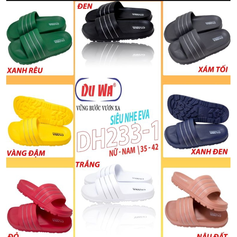 Dép quai ngang Nam, nữ chính hãng DUWA.Hàng Việt Nam chất lượng cao.