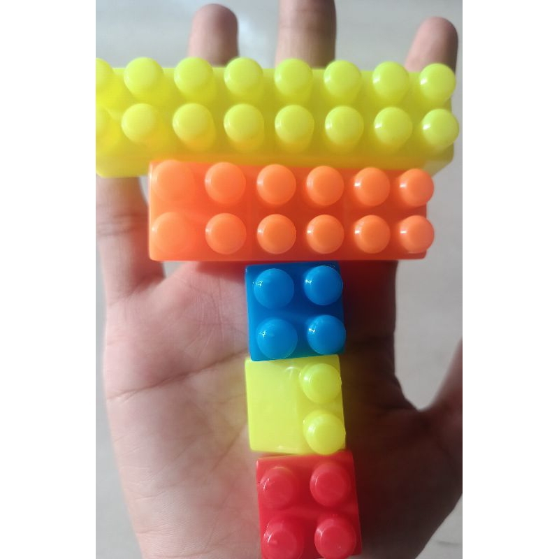 1 kí đồ chơi xếp hình,ghép hình giá rẻ túi zip, tặng miếng dán sticker