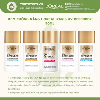 Kem chống nắng nâng tone, giảm thâm, bảo vệ da L’Oreal Paris UV Defender 50ml​ 