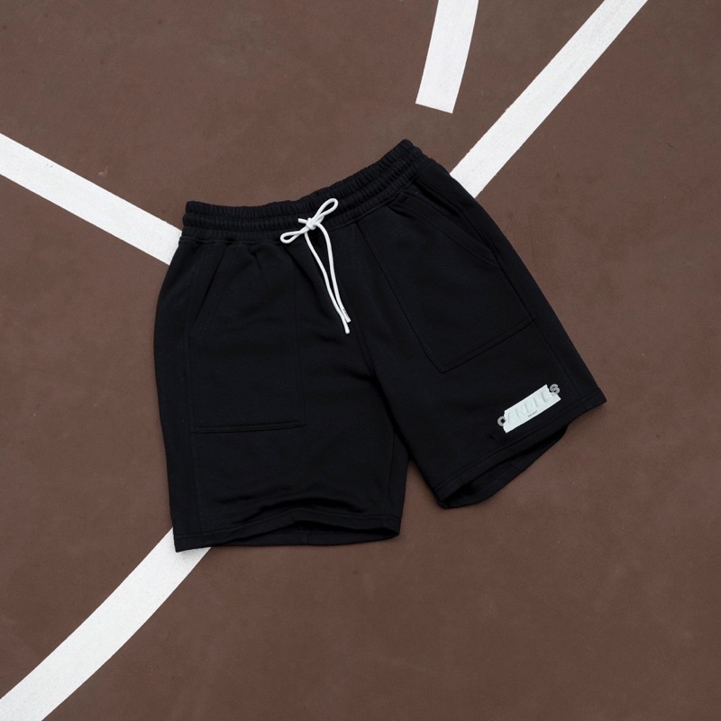 Quần short nam CANDLES HIDDEN SWEAT SHORT chất liệu nỉ form oversized