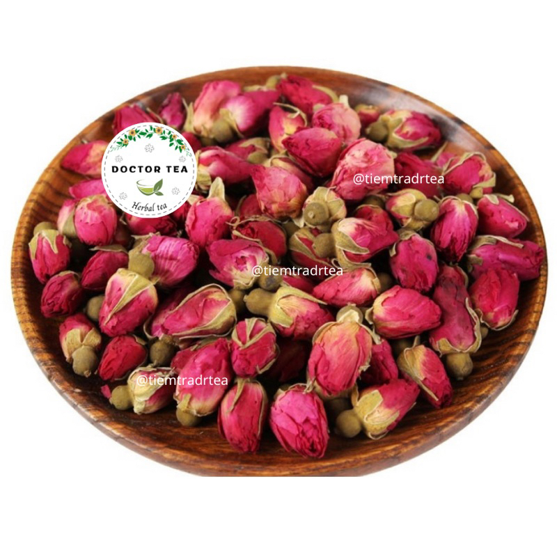 Trà Hoa Hồng Đà Lạt Dr.Tea (sấy khô, sạch, tự nhiên,thơm, đẹp) đẹp da, hỗ trợ điều hoà kinh nguyệt