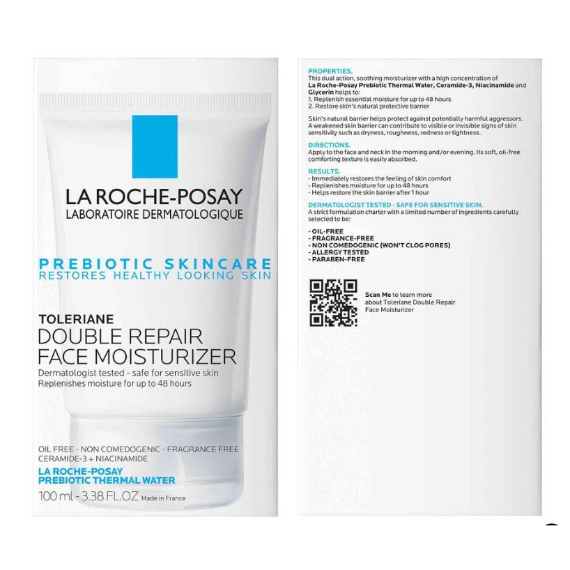 Kem Dưỡng Ẩm La Roche Posay Toleriane Double Repair Face Moisturizer 100ml