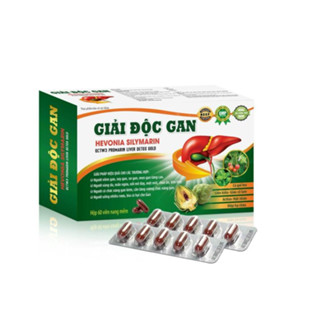 Viên Uống Giải Độc Gan Hevonia Silymarin Thanh Nhiệt, Giải Độc, Mát Gan, Hạ Men, Bảo Vệ, Hạn Chế Tổn Thương Tế Bào Gan