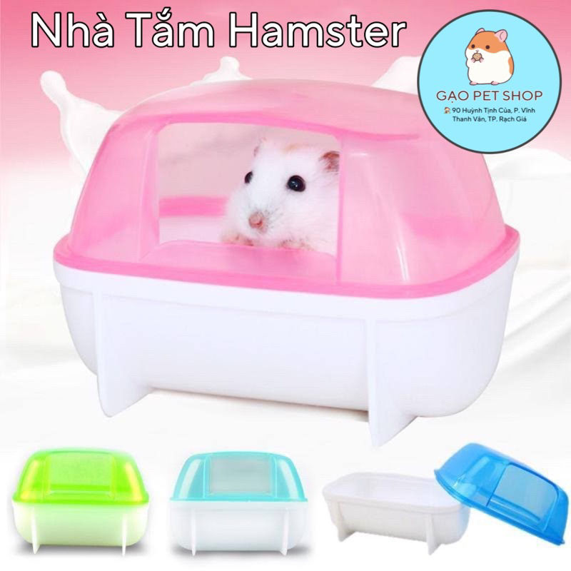 (Màu pastel) Nhà Tắm nhựa Hamster