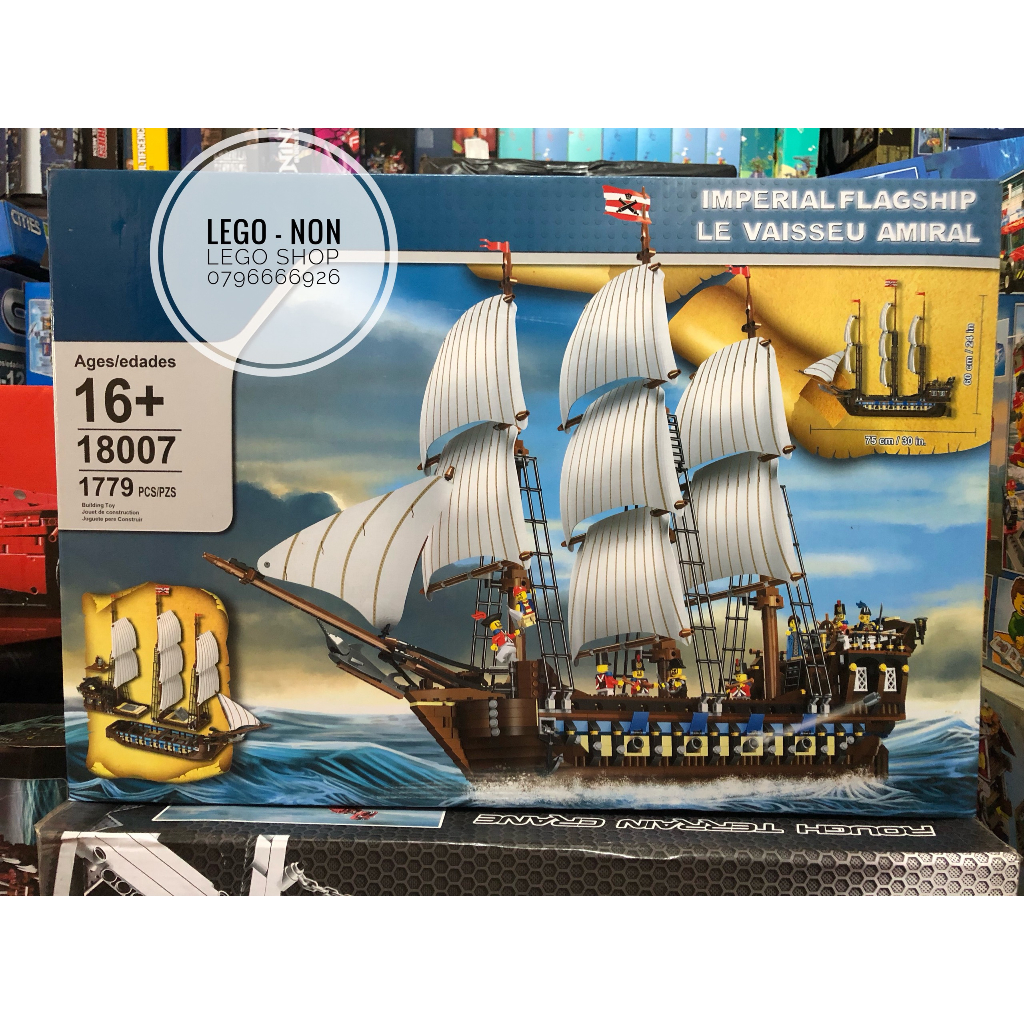 Xếp Hình Tàu Chiến Hoàng Gia Thời Trung Cổ Leji 18007