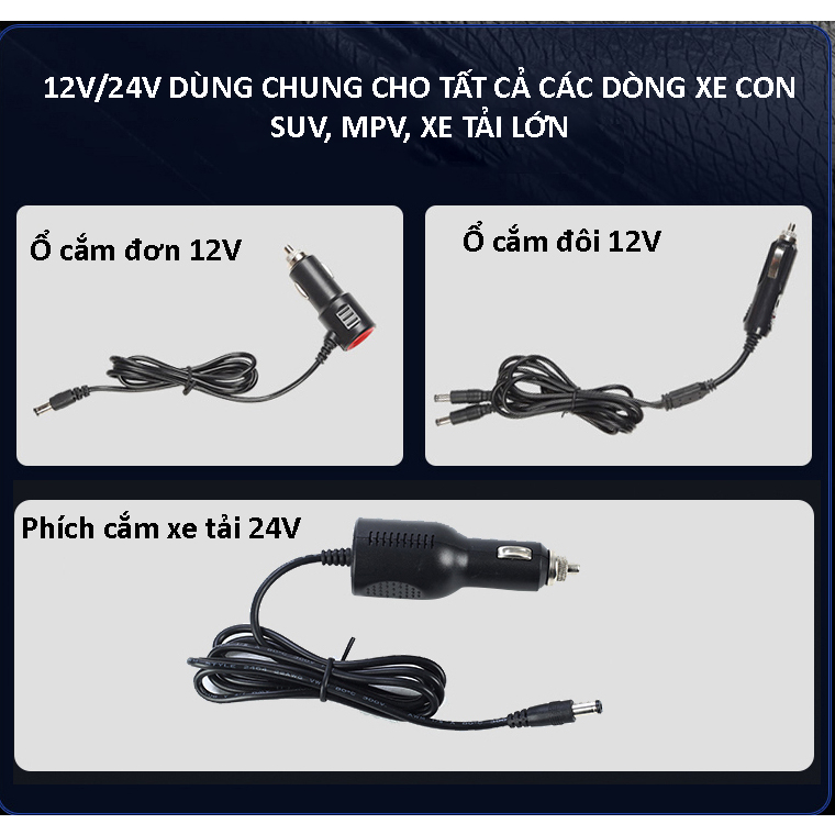 Đệm làm mát ghế ô tô, Đệm điều hòa làm mát lưng trên xe ô tô nguồn 12V