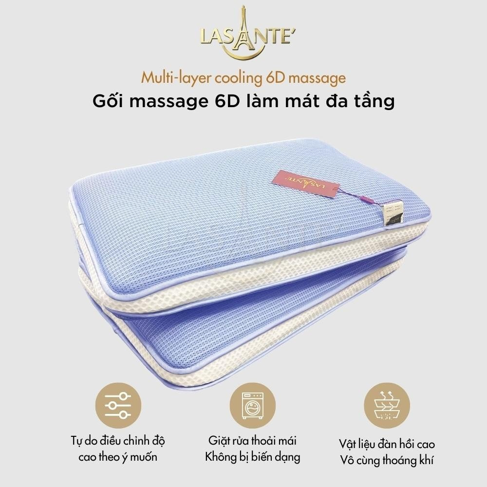 Gối 6D làm mát đa tầng Multi Layer Cooling 6D Massage Lasante'