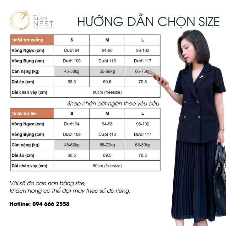 Áo Vest bầu ngắn tay bigsize màu đen basic chất đũi Thái cao cấp hàng thiết kế Glam Nest AV002