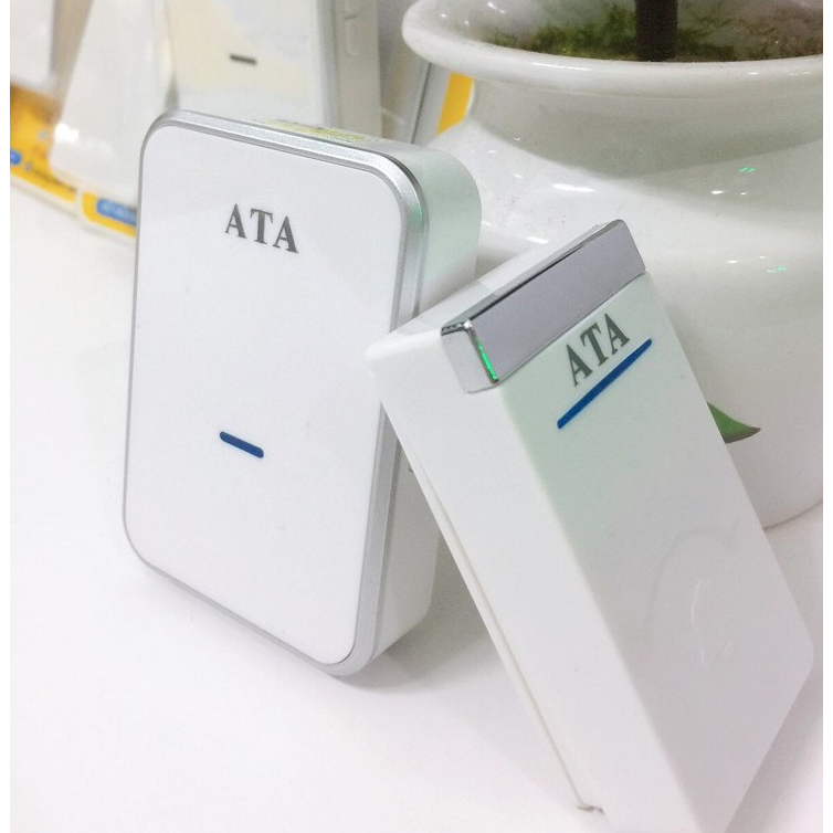Chuông cửa ATA AT-915M không dây cao cấp, nút nhấn không cần dùng pin, chống nước - Hàng chính hãng