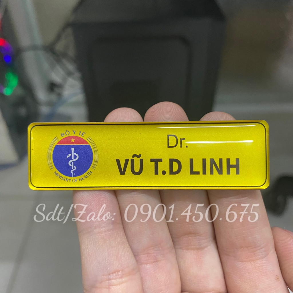 Bảng tên nhân viên Nhà Thuốc - Y Tế