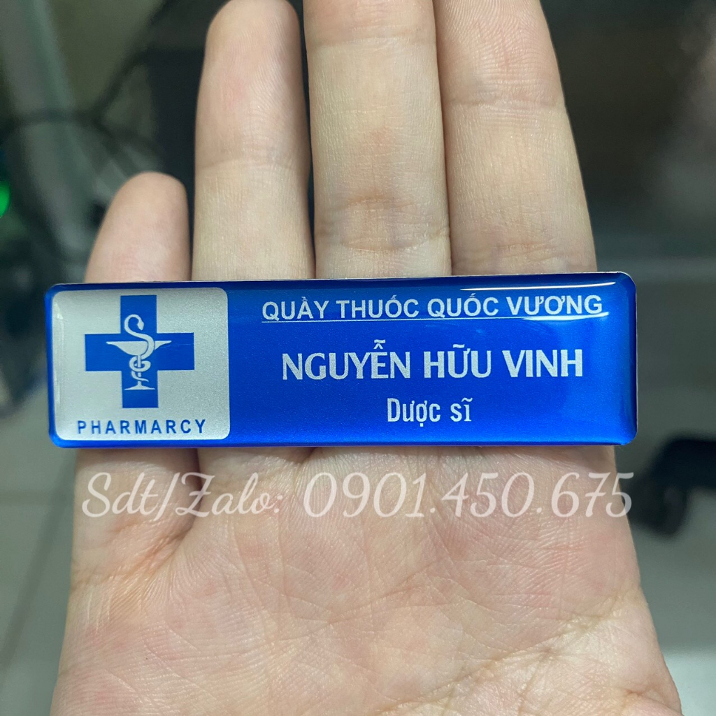 Bảng tên nhân viên Nhà Thuốc - Y Tế