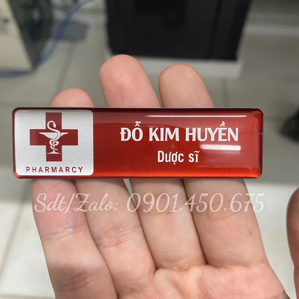 Bảng tên nhân viên Nhà Thuốc - Y Tế