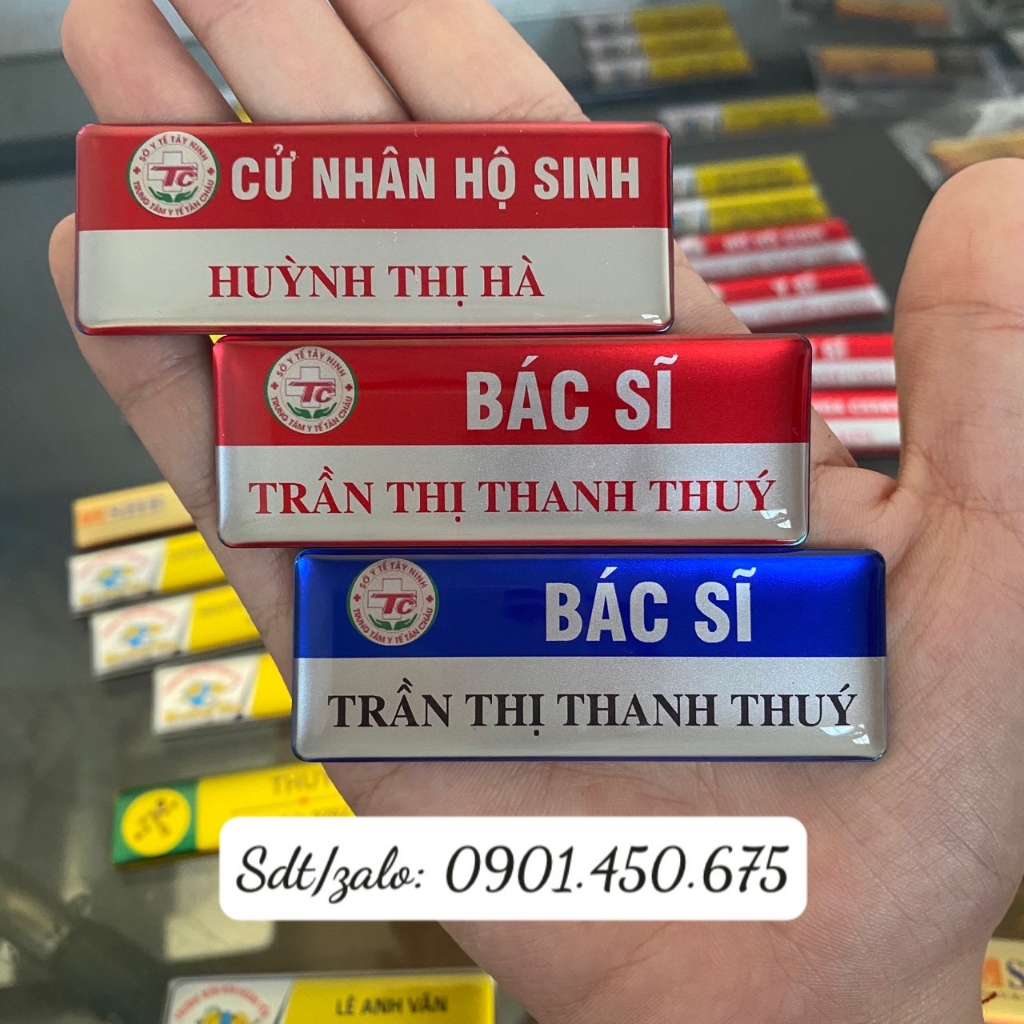 Bảng tên nhân viên Nhà Thuốc - Y Tế