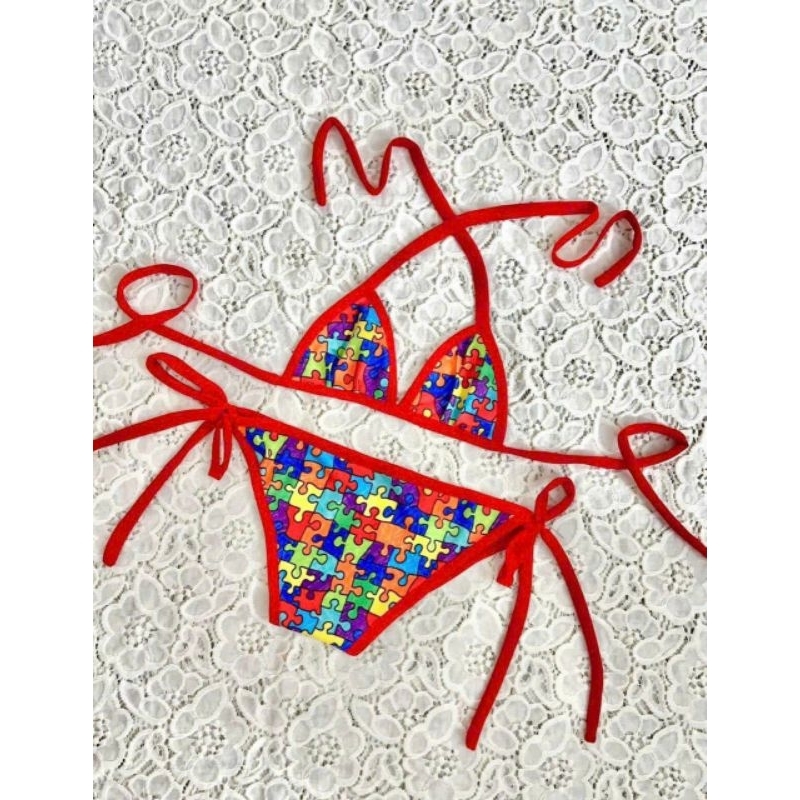 bộ bơi bikini 2 mãnh nhiều màu cho bé gái 6-30kg