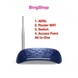 Modem ADSL Router Wifi TP-Link 150Mbps - Chipset Qualcomm-TD-W8950N - Hàng Chính Hãng