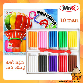 🖍 đất nặn thủ công winq 5 màu d-05 & 10 màu d-10 tạo hình thoả thích